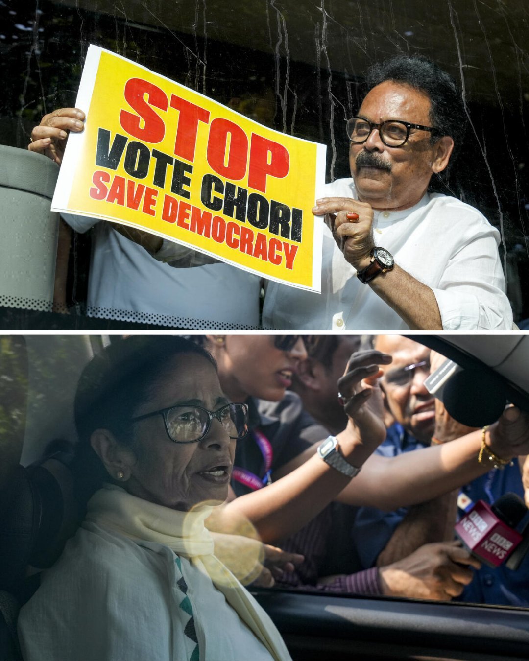 బ్యాట్‌మ్యాన్ మాస్క్‌తో ఖర్గే.. విపక్షాల నిరసన మార్చ్