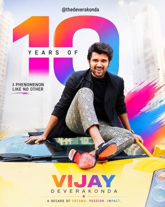హీరోగా దశాబ్దం పూర్తి చేసుకున్న విజయ్ దేవరకొండ