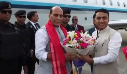 రక్షణ మంత్రి రాజ్‌నాథ్ సింగ్ గోవా పర్యటన