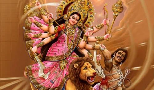 తొమ్మిదో రోజు మహిషాసురమర్దినీ దేవి అలంకారం
