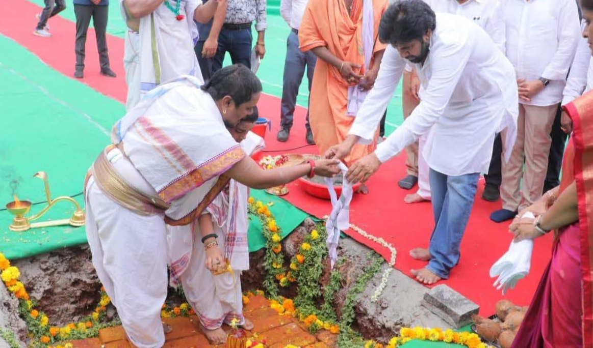 ‘అరణ్యారామం’ భవనానికి భూమి పూజ