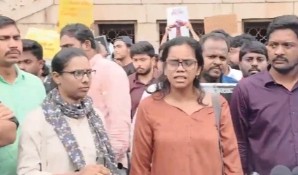 ధర్మేంద్ర ప్రధాన్ రాజీనామా కోరుతూ OUలో నిరసనలు