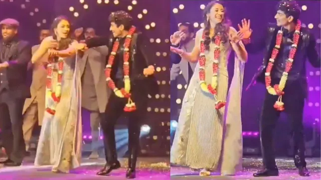 smriti mandhana wedding : స్మృతి మంధాన–పలాష్ ముచ్చల్ వివాహం: సంగీత్ వేడుకలో అదరగొట్టిన జంట, వీడియో వైరల్