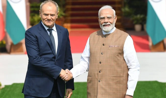 ఢిల్లీలో పోలాండ్ ప్రధాని డొనాల్డ్ టస్క్‌తో మోదీ భేటీ