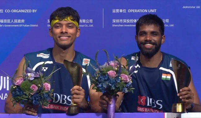 చైనా మాస్టర్స్ విజేతలుగా సాత్విక్-చిరాగ్ జోడీ