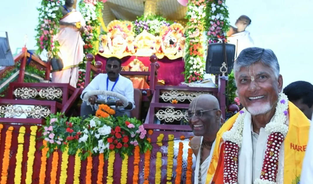 అమరావతిలో జగన్నాథ రథయాత్రకు చంద్రబాబు శ్రీకారం
